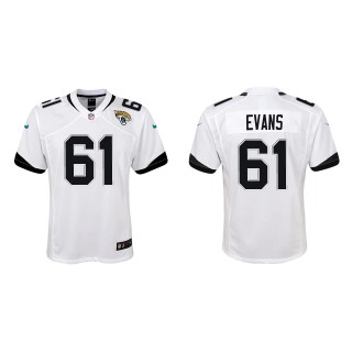 Youth Bobby Evans Jaguars White Game Jersey