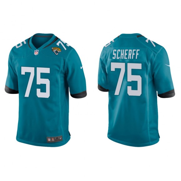 Men's Jaguars Brandon Scherff Teal Game Jersey