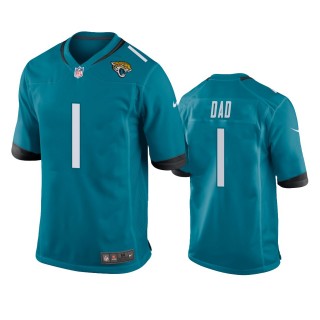 Jacksonville Jaguars Dad Teal 2021 Fathers Day Game Jersey