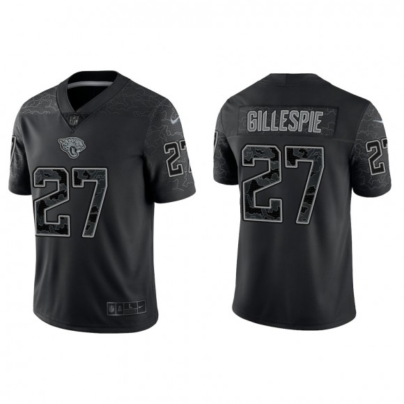 Men's Jacksonville Jaguars Tyree Gillespie Black Reflective Limited Jersey