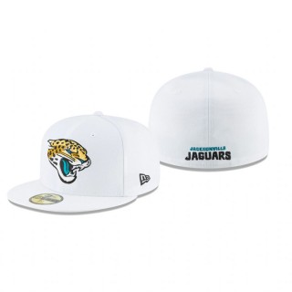 Jacksonville Jaguars White Omaha 59FIFTY Fitted Hat
