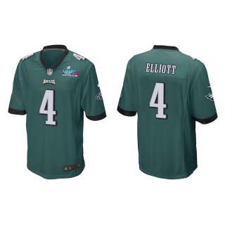 Jake Elliott Men's Philadelphia Eagles Super Bowl LVII Midnight Green Game Jersey