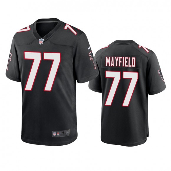 Atlanta Falcons Jalen Mayfield Black Throwback Game Jersey