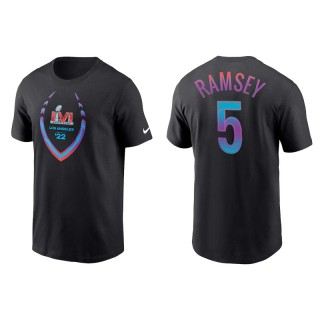 Jalen Ramsey Los Angeles Rams Black Super Bowl LVI T-Shirt