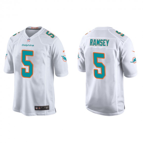 Men's Miami Dolphins Jalen Ramsey White Game Jersey