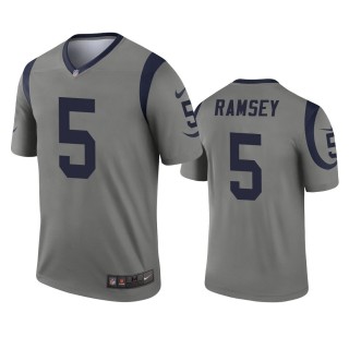 Los Angeles Rams Jalen Ramsey Gray Inverted Legend Jersey