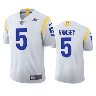 Los Angeles Rams Jalen Ramsey White 2021 Vapor Limited Jersey - Men's