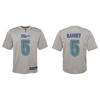 Jalen Ramsey Youth Los Angeles Rams Gray Atmosphere Game Jersey
