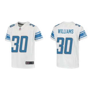 Jamaal Williams Youth Detroit Lions White Game Jersey