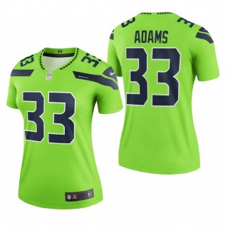 Women Jamal Adams Jersey Seahawks Legend Neon Green