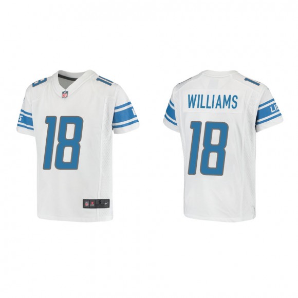 Jameson Williams Youth Detroit Lions White Game Jersey