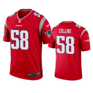 Jamie Collins Patriots Red Inverted Legend Jersey