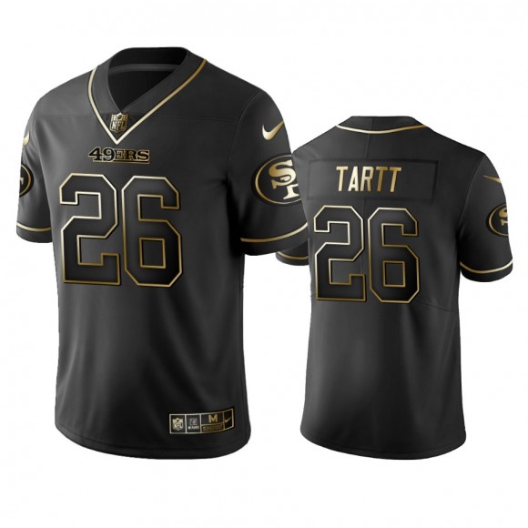 49ers Jaquiski Tartt Black Golden Edition Vapor Limited Jersey