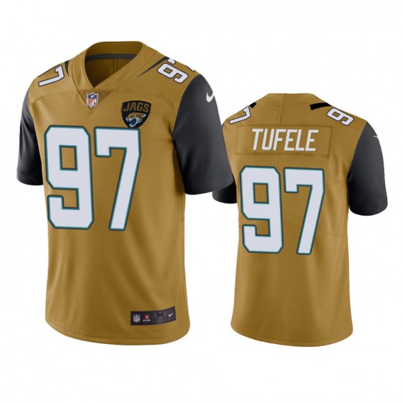 Color Rush Limited Jacksonville Jaguars Jay Tufele Gold Jersey