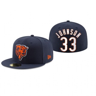 Chicago Bears Jaylon Johnson Navy Omaha 59FIFTY Fitted Hat