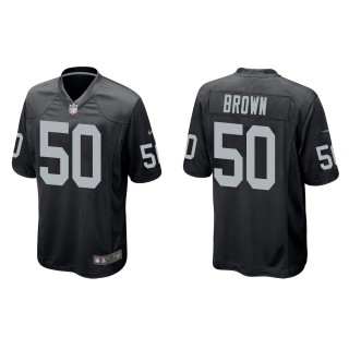 Men's Las Vegas Raiders Jayon Brown Black Game Jersey