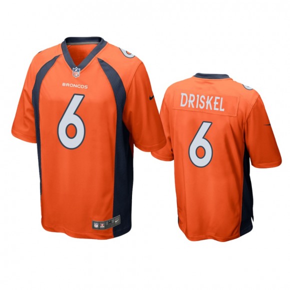 Denver Broncos Jeff Driskel Orange Game Jersey