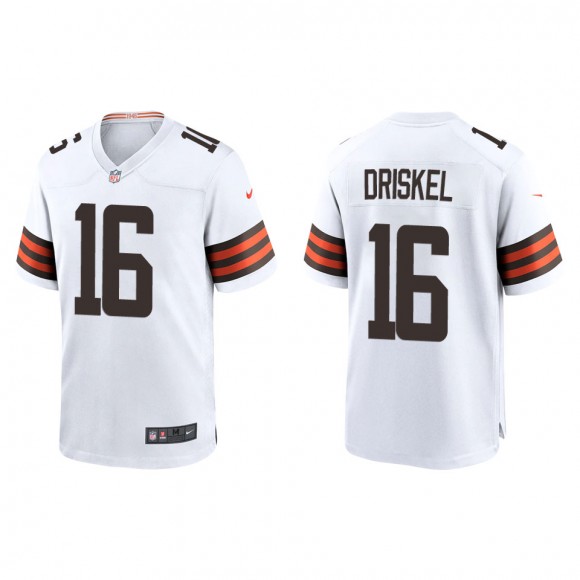 Browns Jeff Driskel White Game Jersey