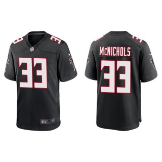 Men's Atlanta Falcons Jeremy McNichols Black Throwback Game Jersey