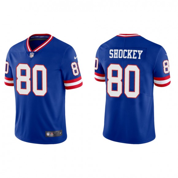 Jeremy Shockey Men's New York Giants Royal Classic Vapor Limited Jersey
