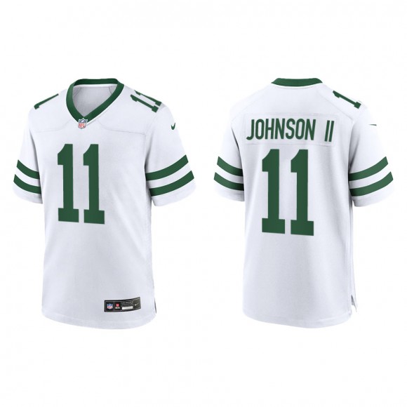 Jermaine Johnson II Jets White Legacy Game Jersey