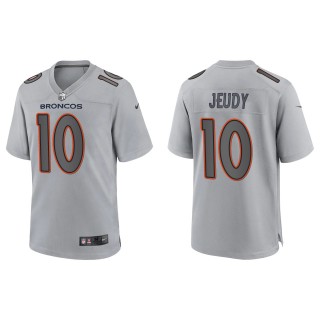 Jerry Jeudy Men's Denver Broncos Gray Atmosphere Fashion Game Jersey