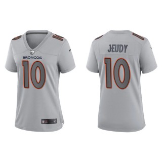 Jerry Jeudy Women's Denver Broncos Gray Atmosphere Fashion Game Jersey