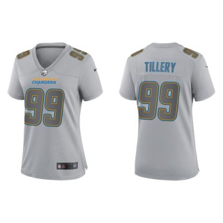 Jerry Tillery Women's Los Angeles Chargers Gray Atmosphere Fashion Game Jersey