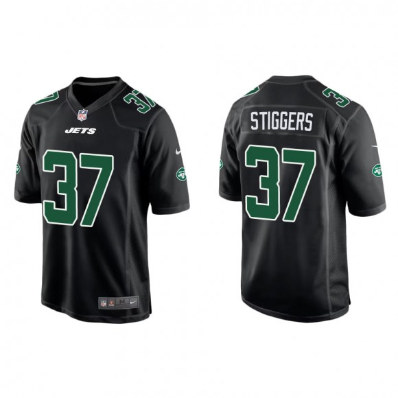 Jersey Jets Qwan'tez Stiggers Fashion Game Black