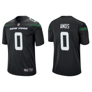 Adrian Amos Jets Black Game Jersey