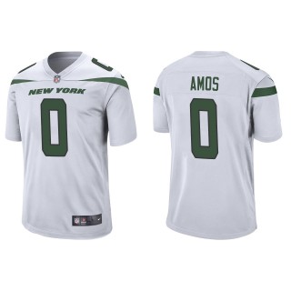 Adrian Amos Jets White Game Jersey