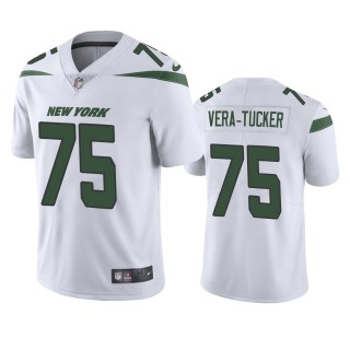 New York Jets Alijah Vera-Tucker White 2021 NFL Draft Vapor Limited Jersey