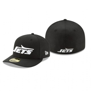 New York Jets Black Omaha Retro Low Profile 59FIFTY Structured Hat