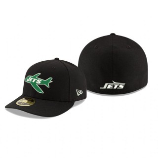 New York Jets Black Omaha Throwback Low Profile 59FIFTY Hat