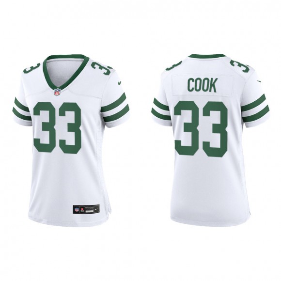 Women Dalvin Cook Jets White Legacy Game Jersey