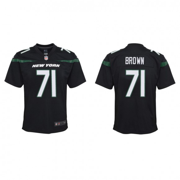 Youth New York Jets Duane Brown Black Game Jersey