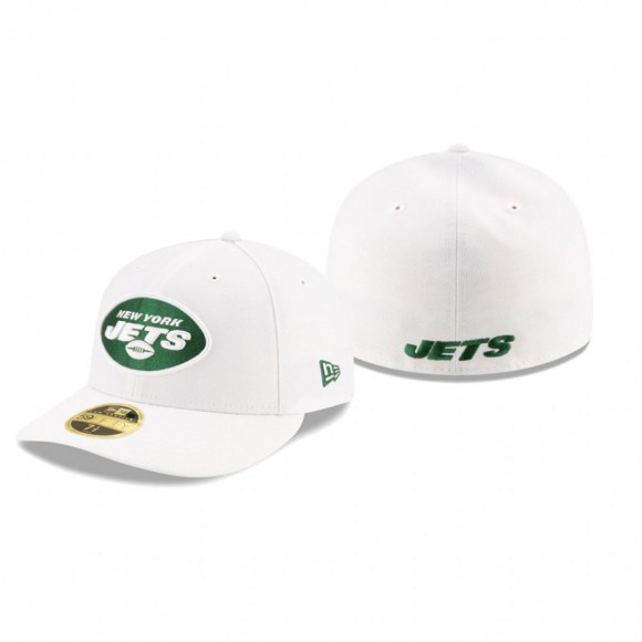 New York Jets White Omaha Historic Low Profile 59FIFTY Hat