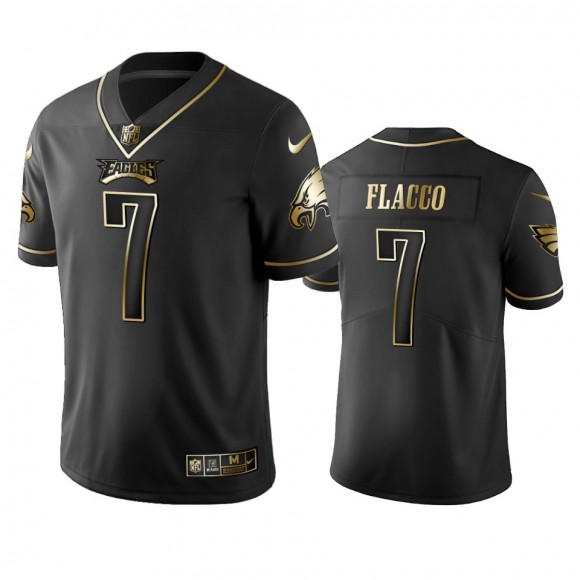 Eagles Joe Flacco Black Golden Edition Vapor Limited Jersey