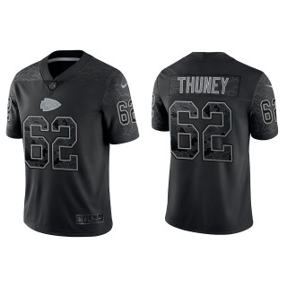 Joe Thuney Kansas City Chiefs Black Reflective Limited Jersey