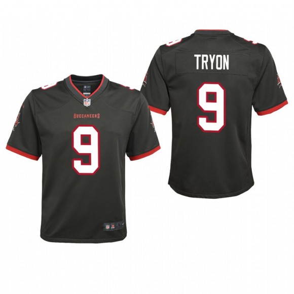 Youth Tampa Bay Buccaneers Joe Tryon Game Jersey - Pewter