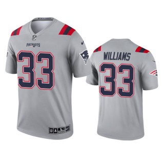 New England Patriots Joejuan Williams Gray Inverted Legend Jersey