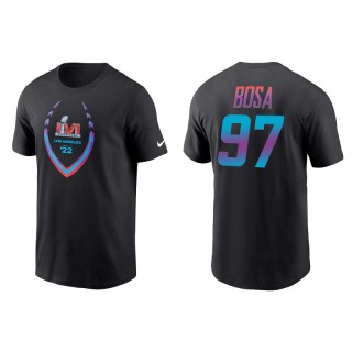 Joey Bosa Los Angeles Chargers Black Super Bowl LVI T-Shirt