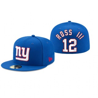New York Giants John Ross III Royal Omaha 59FIFTY Fitted Hat