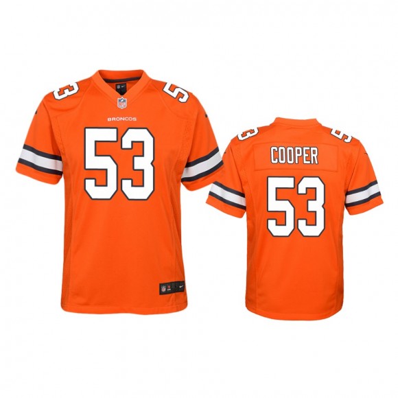 Denver Broncos Jonathon Cooper Orange Color Rush Game Jersey