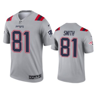 New England Patriots Jonnu Smith Gray Inverted Legend Jersey