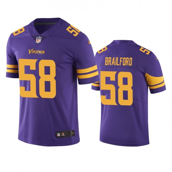 Color Rush Limited Minnesota Vikings Jordan Brailford Purple Jersey