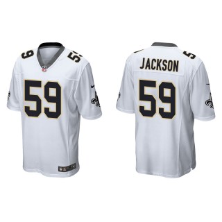 Men's New Orleans Saints Jordan Jackson White Game Jersey