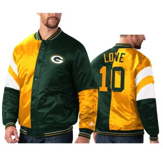 Packers Jordan Love Green Gold Split Jacket