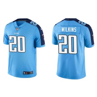 Men's Tennessee Titans Jordan Wilkins Light Blue Vapor Limited Jersey