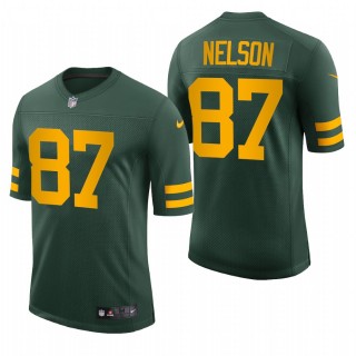 Packers Jordy Nelson Throwback Jersey Green Vapor Limited Retired Player